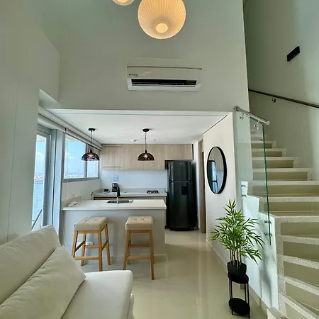 Luxury In Bocagrande -beautiful Views-rooftop Pool *
